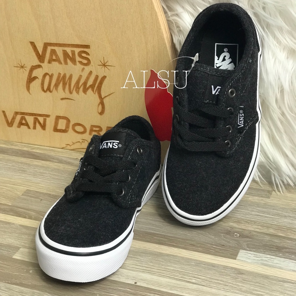 NWT VANS Atwood Chambray Black Kid’s AUTHENTIC - Picture 5 of 6